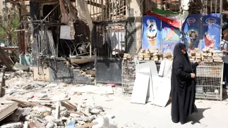 Zniszczenia w Teheranie (zdjęcie ilustracyjne). Fot. EPA/ABEDIN TAHERKENAREH