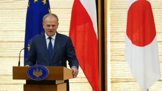 Donald Tusk. Fot. PAP/EPA/Hiro Komae