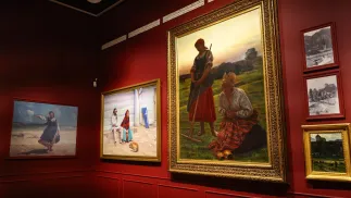 Aleksander Gierymski "Anioł Pański" Fot. PAP/Albert Zawada