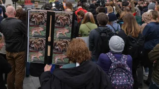 Protest w Warszawie. Fot. PAP/	Paweł Supernak