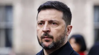 Володимир Зеленський. Fot. PAP/EPA/ROBIN VAN LONKHUIJSEN