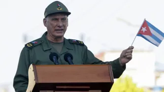 Miguel Diaz-Canel Fot. PAP/EPA/Ernesto Mastrascusa