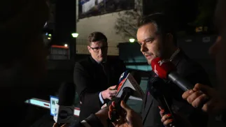 Rzecznik PiS partii Rafał Bochenek. Fot. PAP/Radek Pietruszka