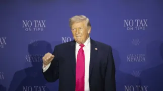 Prezydent USA Donald Trump. Fot. PAP/EPA/	RONDA CHURCHILL