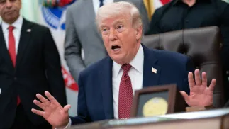 Дональд Трамп Fot. PAP/EPA/ALLISON ROBBERT / POOL 