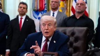 Donald Trump. Fot. PAP/EPA/WILL OLIVER / POOL