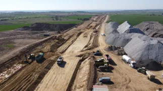  Miejsce budowy drogi ekspresowej S6 Szczecin Zachód Fot. PAP/Marcin Bielecki