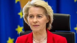 Председатель Еврокомиссии Урсула фон дер Ляйен. Fot. PAP/Wiktor Dabkowski