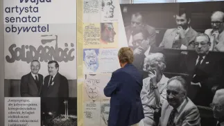 Otwarcie wystawy „Andrzej Wajda. Artysta. Senator. Obywatel” w gmachu Senatu. Fot. PAP/Leszek Szymańsk