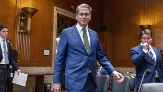 Minister finansów USA Scott Bessent. Fot. PAP/EPA/SHAWN THEW