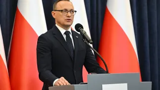 Rzecznik prasowy prezydenta RP Rafał Leśkiewicz. Fot. PAP/Radek Pietruszka