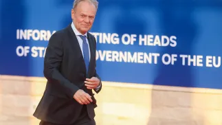 Premier Donald Tusk Fot. PAP/EPA/GEORGE CHRISTOFOROU