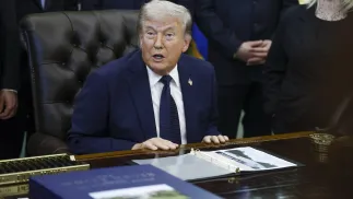 Prezydent USA Donald Trump. Fot. PAP/EPA/WILL OLIVER / POOL