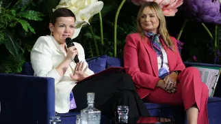 Po lewej Marta Cienkowska, ministra kultury Fot. PAP/Łukasz Gągulski