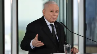Prezes PiS Jarosław Kaczyński. Fot. PAP/	Albert Zawada