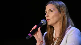 Pełnomocnik rządu do spraw Instrumentu na rzecz Zwiększenia Bezpieczeństwa Europy Magdalena Sobkowiak-Czarnecka. Fot. PAP/Darek Delmanowicz