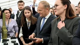 Julija Swyrydenko, premier Donald Tusk. Fot. PAP/Wojtek Jargiło