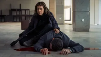 Lena Góra. Fot. kadr z serialu "Przesmyk"/HBO Max