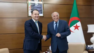 Radosław Sikorski i Ahmed Attaf. Fot. MSZ/Marcin Maniewski