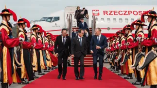 Premier Donald Tusk rozpoczął w niedzielę wizytę w Korei Południowej. Fot. X/Kancelaria Premiera