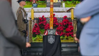 Uroczystości pogrzebowe Andrzeja Olechowskiego w kościele św. Anny w warszawskim Wilanowie Fot. PAP/Rafał Guz