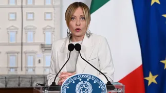 Giorgia Meloni. Fot. PAP/Radek Pietruszka