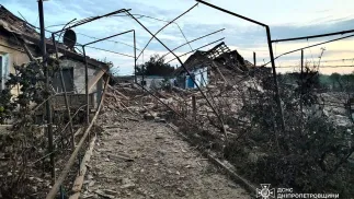 Наслідки російських обстрілів Дніпропетровщини. Fot. ДСНС України, ДСНС Дніпропетровщини