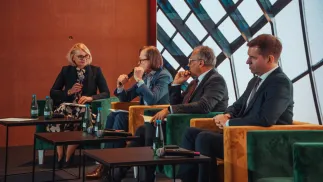 Uczestnicy dyskusji "Wielki Port. Czy Port Polska wzmocni konkurencyjność polskiej gospodarki". Fot. Polski Kongres Gospodarczy
