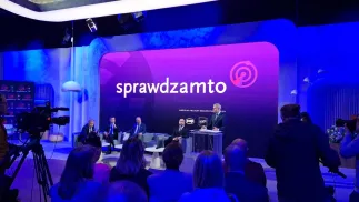 Konferencja dot. projektu mediów publicznych „Sprawdzam to”.