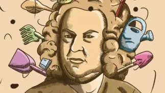 Plakat promujący kampanię "Bach w piach". Fot. FundacjaMEAKULTURA/facebook