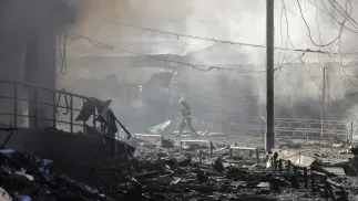 Rosja po raz trzeci wykorzystała hipersoniczny pocisk Oriesznik. Fot. PAP/PAP/EPA/SERGEY DOLZHENKO