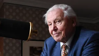 Sir. David Attenborough. Fot. PAP/EPA/ANDY RAIN 