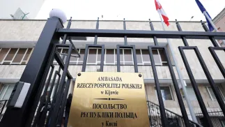 Ambasada Rzeczypospolitej Polskiej na Ukrainie. Fot. PAP/	Leszek Szymański