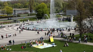  Piknik Europejski, zorganizowany z okazji rocznicy wstąpienia Polski do struktur Unii Europejskiej. Zdj. ilustracyjne. Fot.  PAP/Rafał Guz