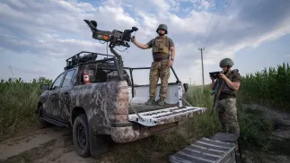 украинские ПВО Fot. PAP/EPA/MARIA SENOVILLA