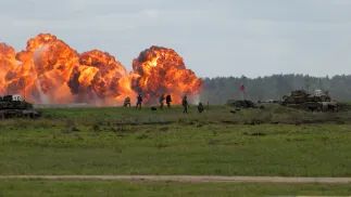 Ćwiczenie Amber Shock 26 jest częścią ćwiczeń o kryptonimie Saber Strike 26 (SbS26), które odbywają się w Polsce, na Litwie i w Finlandii. Fot. PAP/Tomasz Waszczuk (zdjęcie ilustracyjne)