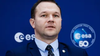 Edvinas Grikszas, litewski minister gospodarki i innowacji Fot. PAP/EPA/CLEMENS BILAN