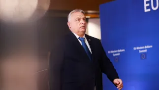 Viktor Orban, fot. PAP/EPA/Olivier Hoslet
