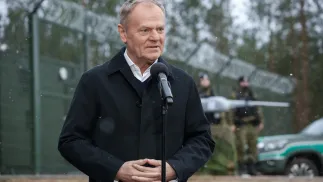 Premier Donald Tusk. Fot. PAP/	Artur Reszko