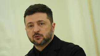 Prezydent Ukrainy Wołodymyr Zełenski. Fot. PAP/Marcin Obara