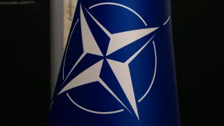 Flaga NATO Fot. PAP/Krzysztof Ćwik