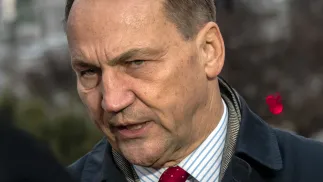 Szef MSZ Radosław Sikorski. Fot. PAP/Vladyslav Musiienko