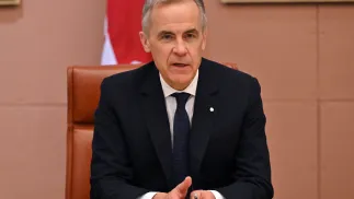 Mark Carney. Fot. PAP/EPA/MICK TSIKAS