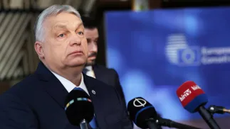 Viktor Orban, fot. PAP/EPA/OLIVIER MATTHYS