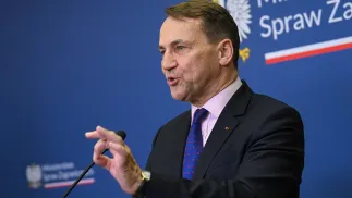 Wicepremier, minister spraw zagranicznych Radosław Sikorski. Fot. PAP/Marcin Obara