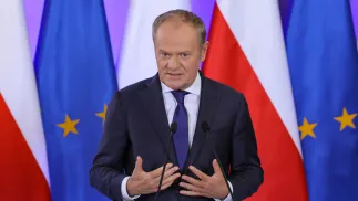 Premier Donald Tusk. Fot. PAP/	Paweł Supernak