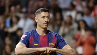 Robert Lewandowski. Fot. PAP/EPA/Mariscal
