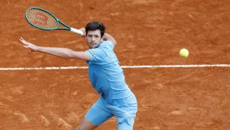 Hubert Hurkacz. Fot. PAP/EPA/	SEBASTIEN NOGIER