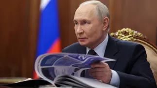 Przywódca Rosji Władimir Putin. Fot. PAP/EPA/ALEXANDER KAZAKOV/SPUTNIK/KREMLIN / POOL MANDATORY