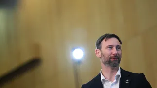 Astronauta Europejskiej Agencji Kosmicznej Sławosz Uznański-Wiśniewski, fot. PAP/Marcin Obara